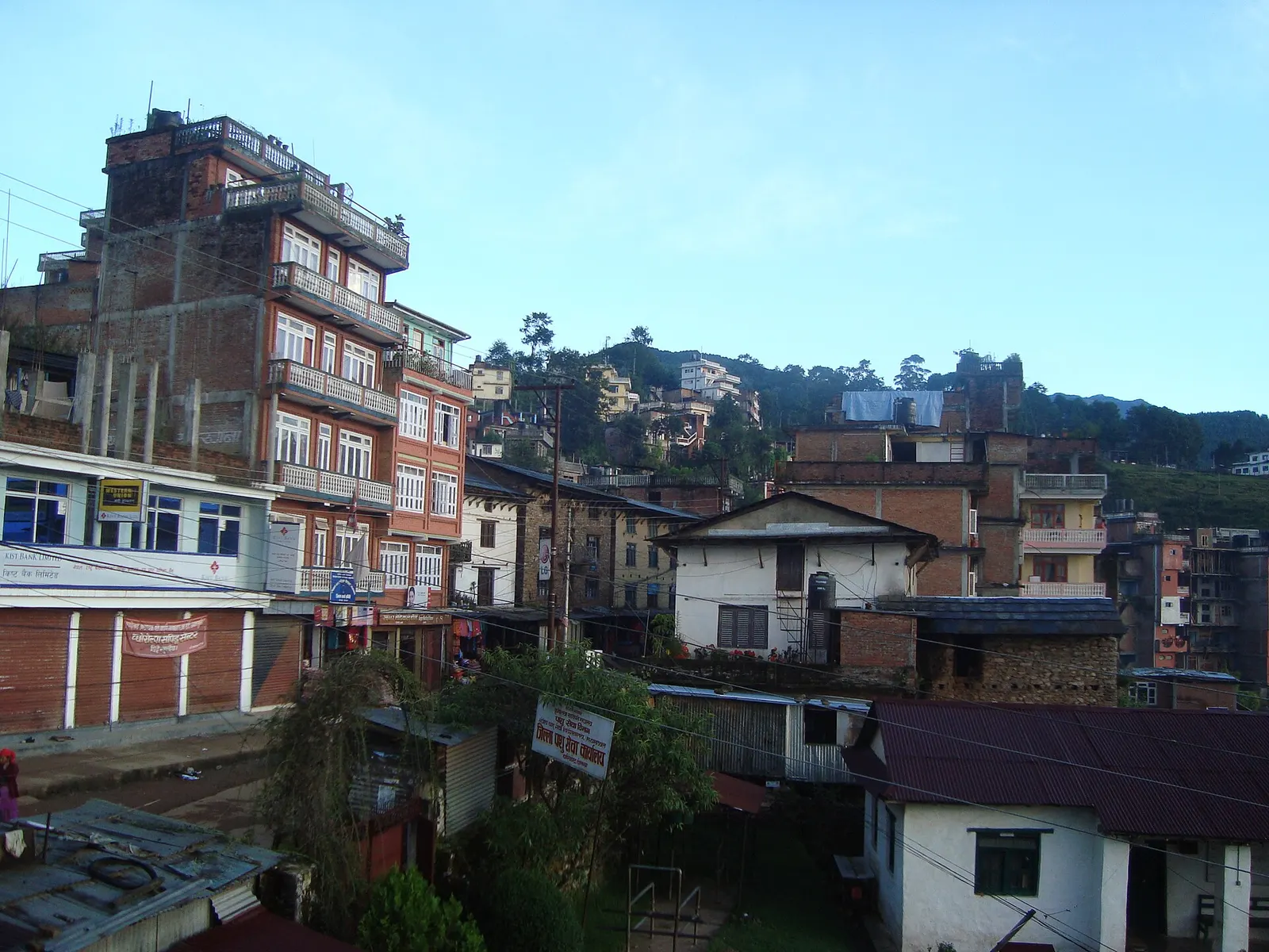 Rooftops of Charikot town, the Dolakha district headquarters.
